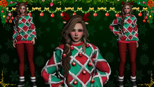 Christmas Skin For Girl