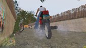 Motorcycle Parking At The Beginning Of The Game