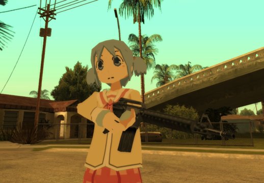 Mio Naganohara from Nichijou (Low-poly version)