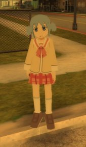 Mio Naganohara from Nichijou (Low-poly version)