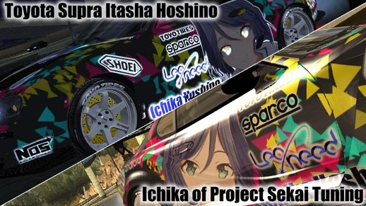 Toyota Supra Itasha Hoshino Ichika of Project Sekai Tuning