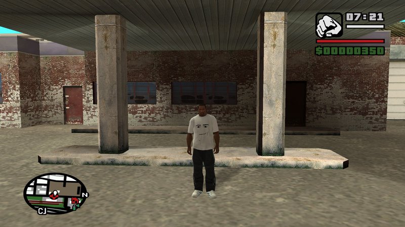 GTA San Andreas Roblox Man Face T-Shirt Mod 