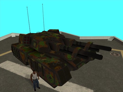 X-66 Mammoth Tank (with Forest B camouflage) from Renegade X