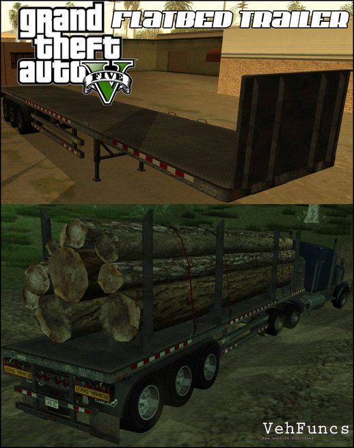 GTA V Brute Flatbed Trailer