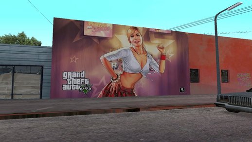 GTA V Girl Mural
