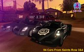 Saints Row The Third and IV Cars Pack (SA Version)