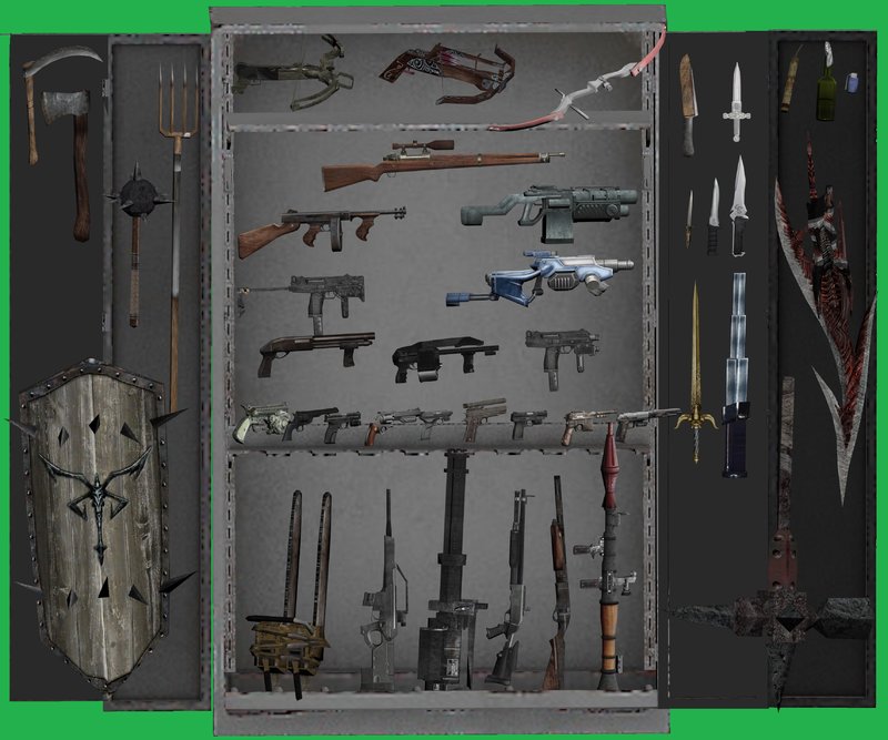 GTA San Andreas Resident Evil 5 Weapons Mod 