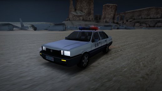 1994 Shanghai Volkswagen Santana Chinese Police Car Old Coating