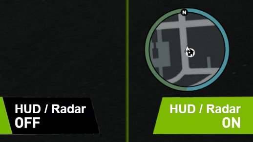 IV Toggleable HUD and Radar