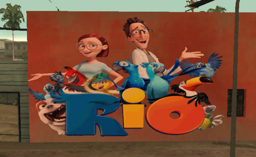 Rio Movie Mural