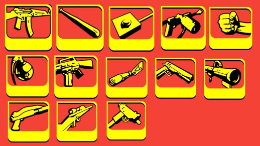 GTA 3 Mobile HUD with Yellow Color