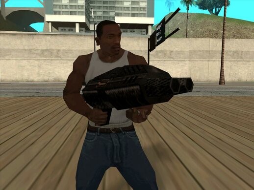 Phalanx Particle Cannon from Quake 2 Mission Pack: The Reckoning