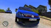 2010 Volkswagen Golf GTI Iran License plate