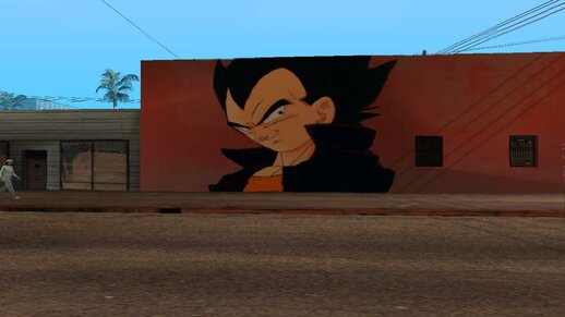 Mural of Vegeta DBZ 2008
