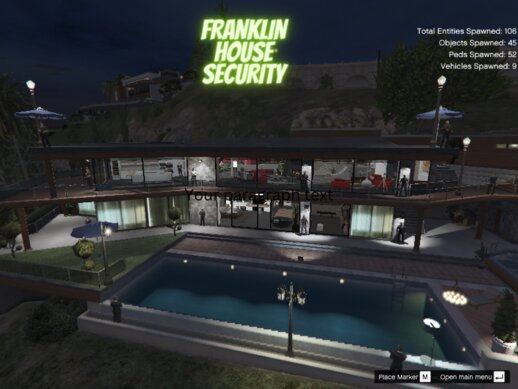 Franklin House High Security With Vechicals Menyoo
