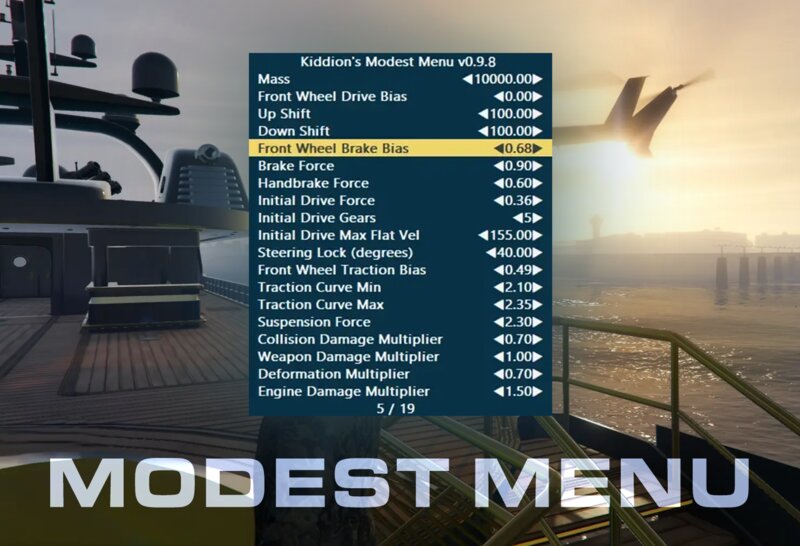 🏆New] GTA 5 MOD MENU KIDDIONS MODEST MENU 