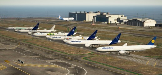Boeing 777-300F Lufthansa Cargo Livery Pack (PaintJob)