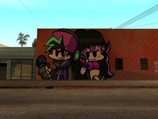 Mural Neo Boyfriend And Neo Girlfriend