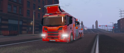 Scania P360 Feuerwehr Drehleiter Bayern [ELS&scripted]