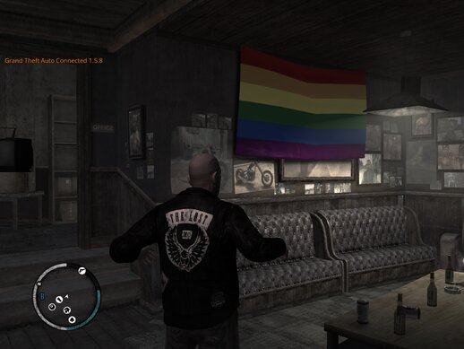 Clubhouse Rainbow Flag
