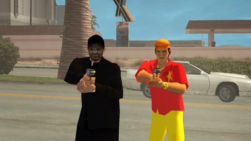 Father Gargamel Lee and Jail Officer Joaquin 