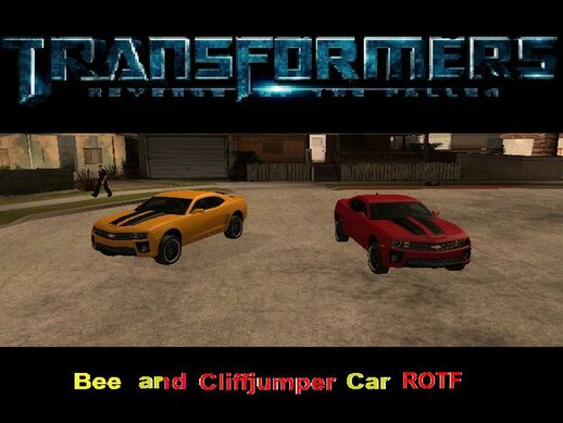 Transformers Bumblebee and Cliffjumper car ROTF