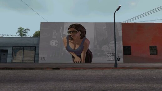GTA IV Girl Mural
