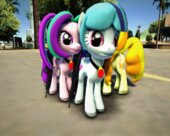 My Little Pony Dazzlings Pony Form Skin Pack