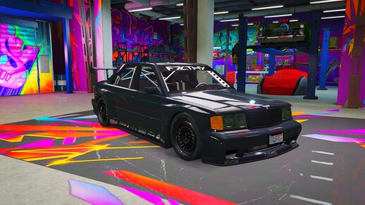 Mercedes Benz 190E Rocket Bunny [Add-on/Template/FiveM/Unlocked]