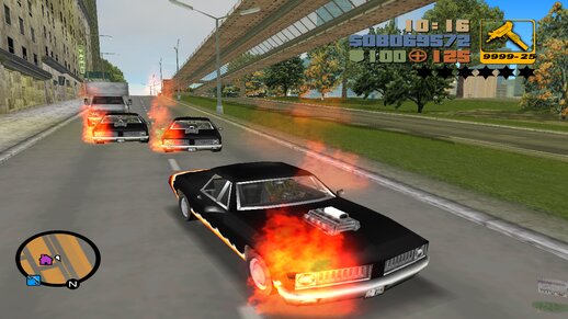 Burning Car Cleo Mod