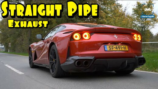 Sound Ferrari 812 Superfast Exhaust Straight Pipe 