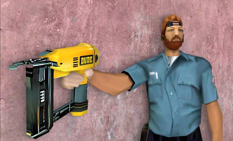 GTA Vice City Vice City Beta Nailgun HQ texture Mod - GTAinside.com