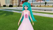 PDFT Hatsune Miku White Gown + Animated Face