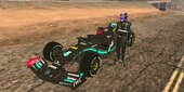 Mercedes AMG F1 W12 With 2023 Livery And 18 Inch Tyre for Mobile