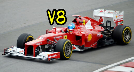 Sound F1 Ferrari F2012 V8 Engine 