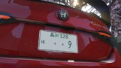 Japanese License Plates[Add-on] (+ White Album 2/冬馬 かずさ Edition) - Anime 