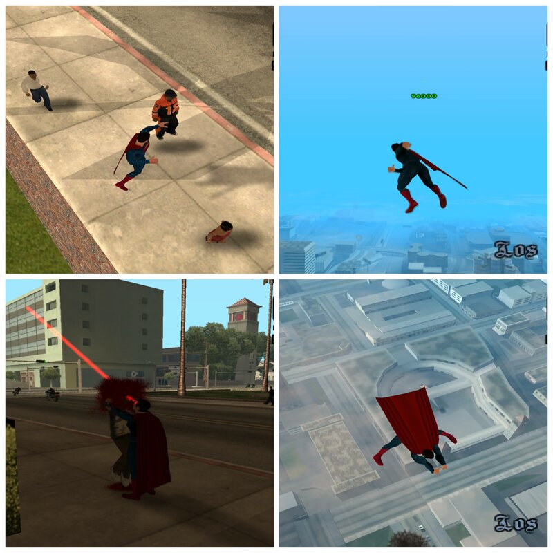 Jogue com o Superman no seu GTA San Andreas, 100Grana