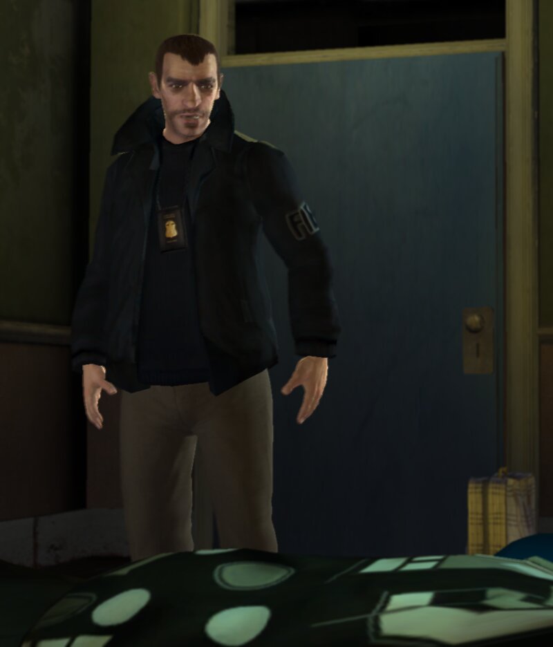 GTA 4 FIB Jacket And Badge For Niko Mod - GTAinside.com