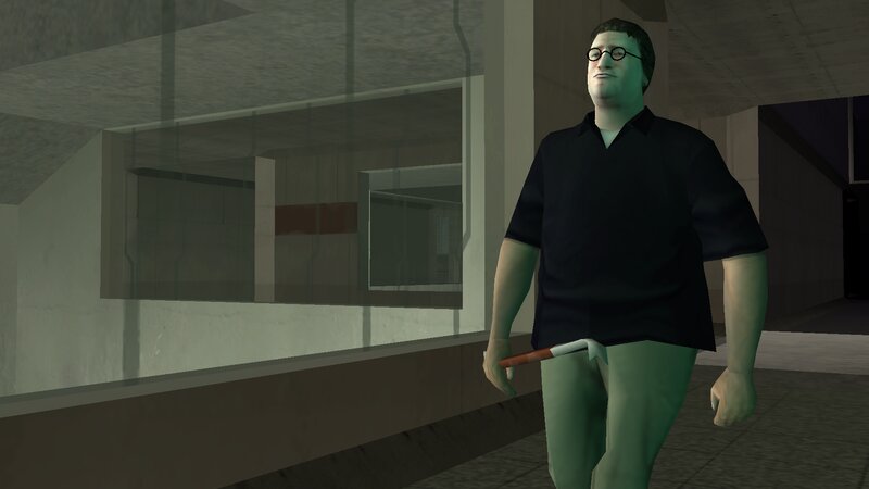 GTA San Andreas Gabe Newell Mod 