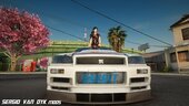 Nissan Skyline GTR R34 + Kokoro Dress