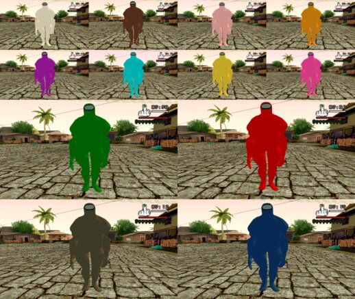 Pack de Among Us Imposter Musculosos variedad de color 