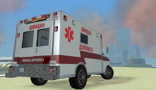 Ukrainian Textures For Ambulance (GTA3)