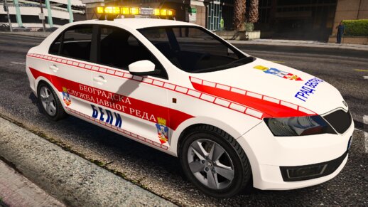 Skoda Rapid - Beogradska sluzba javnog reda „BELI” (Nova Komunalna policija) [Livery]