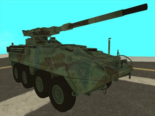 Guardian Artillery (M1128 Mobile Gun System) from Mercenaries 2: World in Flames