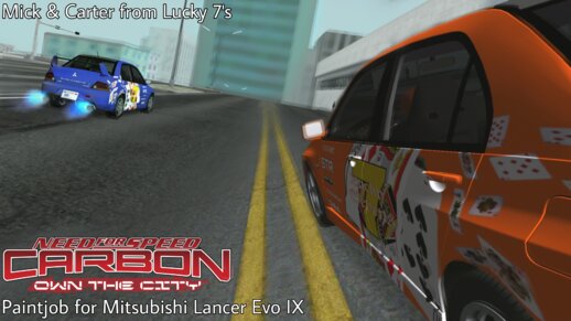 NFS Carbon Own The City Paintjob for Mitsubishi Lancer Evo IX (Mick & Carter)