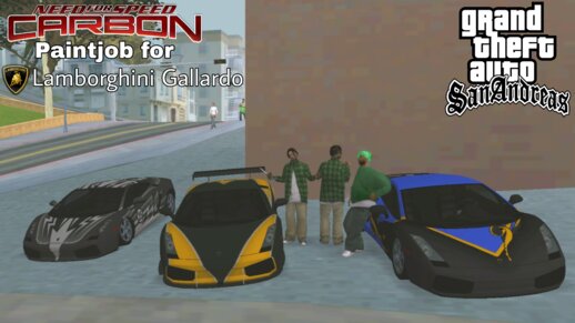 NFS Carbon Paintjob for Lamborghini Gallardo (SAL, Neville & Demo)