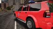 Mitsubishi Pajero - Vatrogasno spasilačka brigada Vozdovac (Firefighters Vozdovac) [Replace/ELS]
