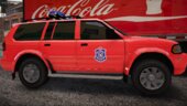 Mitsubishi Pajero - Vatrogasno spasilačka brigada Vozdovac (Firefighters Vozdovac) [Replace/ELS]