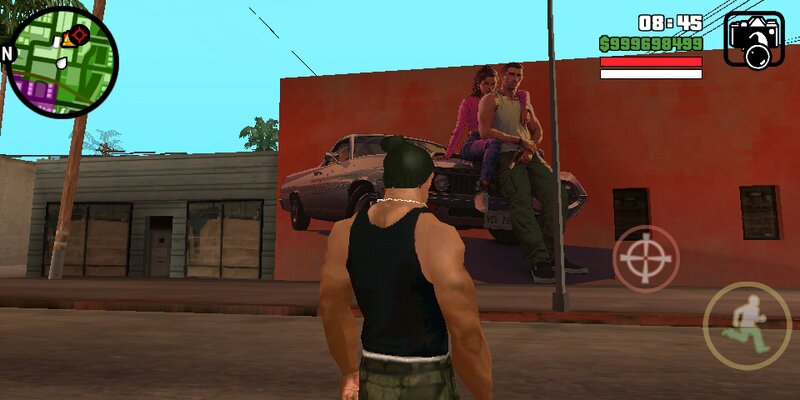 Download Mural with GTA 6 artwork for GTA San Andreas (iOS, Android)