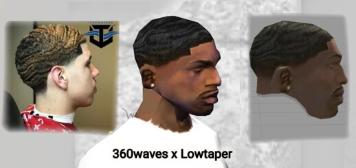 360 waves x Low Taper Haircut for CJ